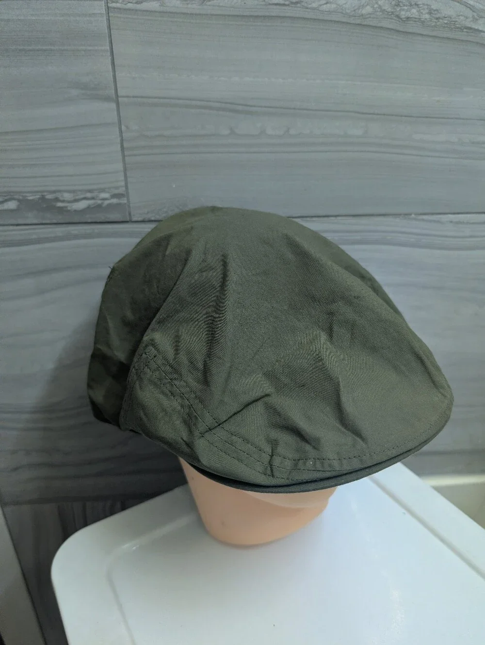 BARBOUR Olive Flat Transport Hat